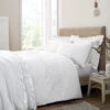 Embroidery Floral White Double Duvet Set -Housing Units Store ac9380c597e6b0d2101d40b56da30bef