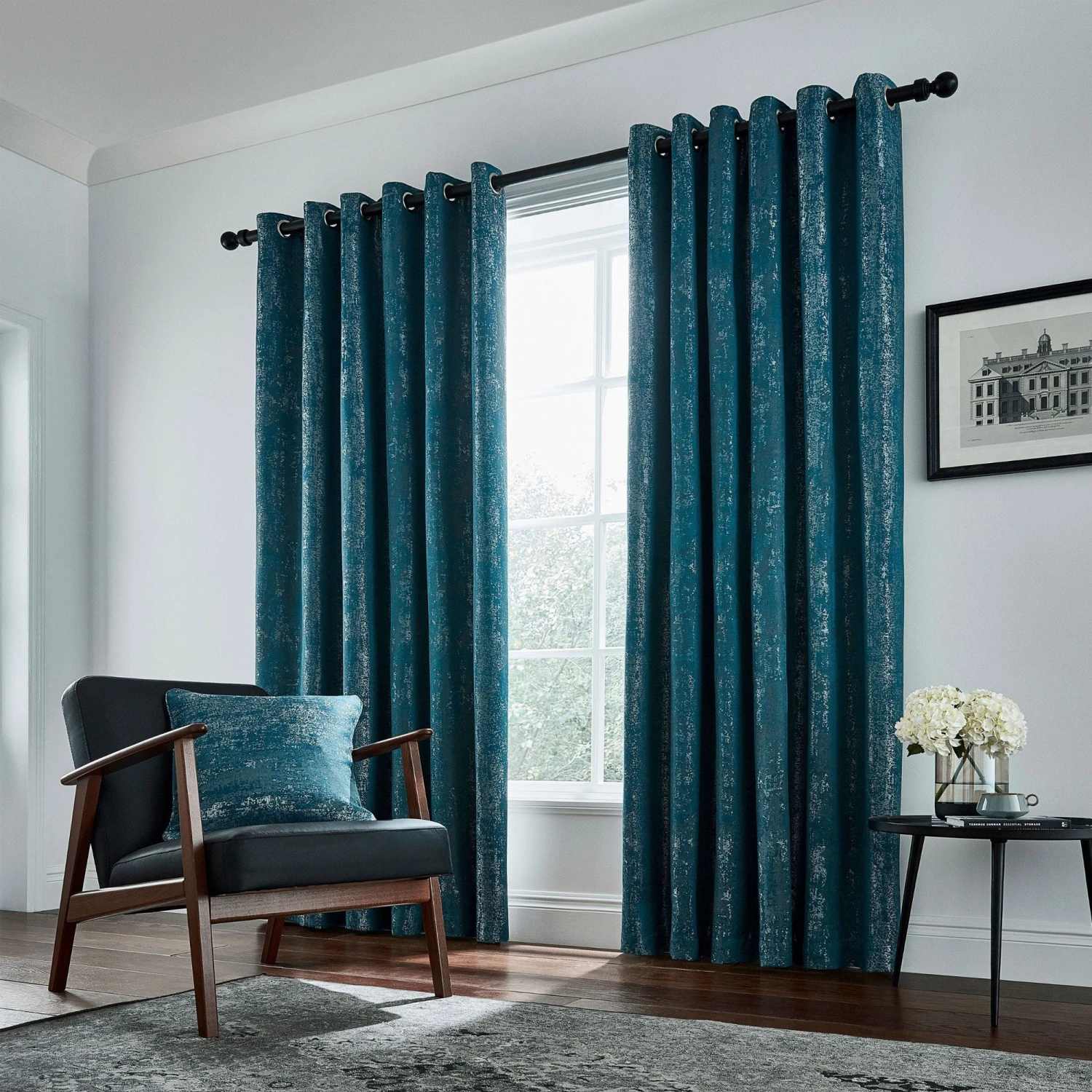 Helena Springfield Roma Emerald 90" X 72" Curtains 3 Helena Springfield Roma Emerald 90" X 72" Curtains