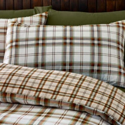 Catherine Lansfield Kelso Check Burnt Orange Double Duvet Set -Housing Units Store b3790d0d1ea6e50d87558b78f2a10b02