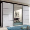 Matera 225cm White Sliding Mirrored Wardrobe 1 Matera 225cm White Sliding Mirrored Wardrobe -Housing Units Store b400bccf91ed93e65901bd6822c15b07