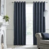 Laurence Llewelyn-Bowen Montrose Navy Blackout Eyelet Curtain Collection