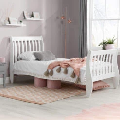 Belford White Single Bed Frame