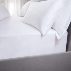 5 Star Hotel White 500 Thread Count Kingsize Fitted Sheet