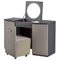 Kassia Matte Graphite And Grey Vanity Unit