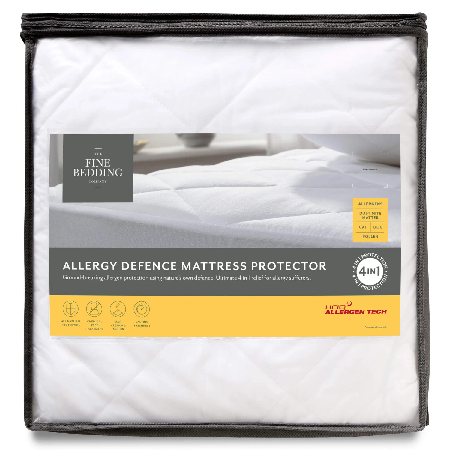 The Fine Bedding Company Superking Anti Allergy Mattress Protector 4 The Fine Bedding Company Superking Anti Allergy Mattress Protector - Image 2