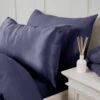 Silky Silks Navy Mulberry Silk Standard Pillowcase -Housing Units Store c980a722a9c33bb7bb5e451502e54383