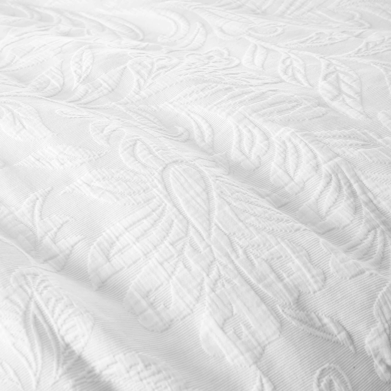 Fleur Matelasse White Single Duvet Set 6 Fleur Matelasse White Single Duvet Set - Image 4