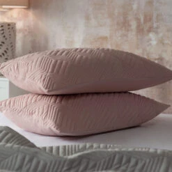 Belledorm Lisbon Blush Pillow Sham Pair