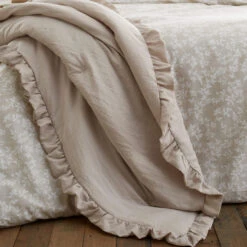 Bianca Soft Washed Frill 220cm X 230cm Natural Bedspread 9 Bianca Soft Washed Frill 220cm X 230cm Natural Bedspread -Housing Units Store d4b400b57e8e11c9b90f96c40991dc93