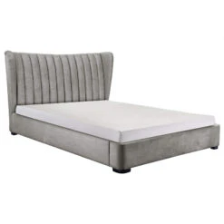 Howden Grey Velvet Kingsize Ottoman Bed Frame