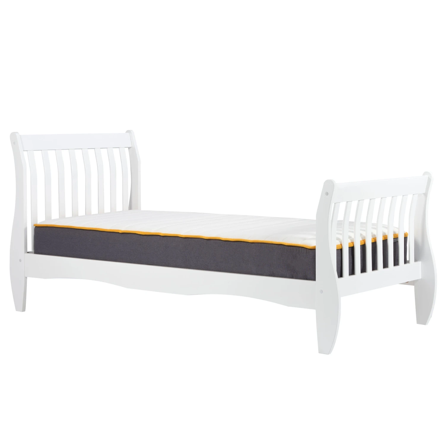 Belford White Single Bed Frame 6 Belford White Single Bed Frame - Image 4