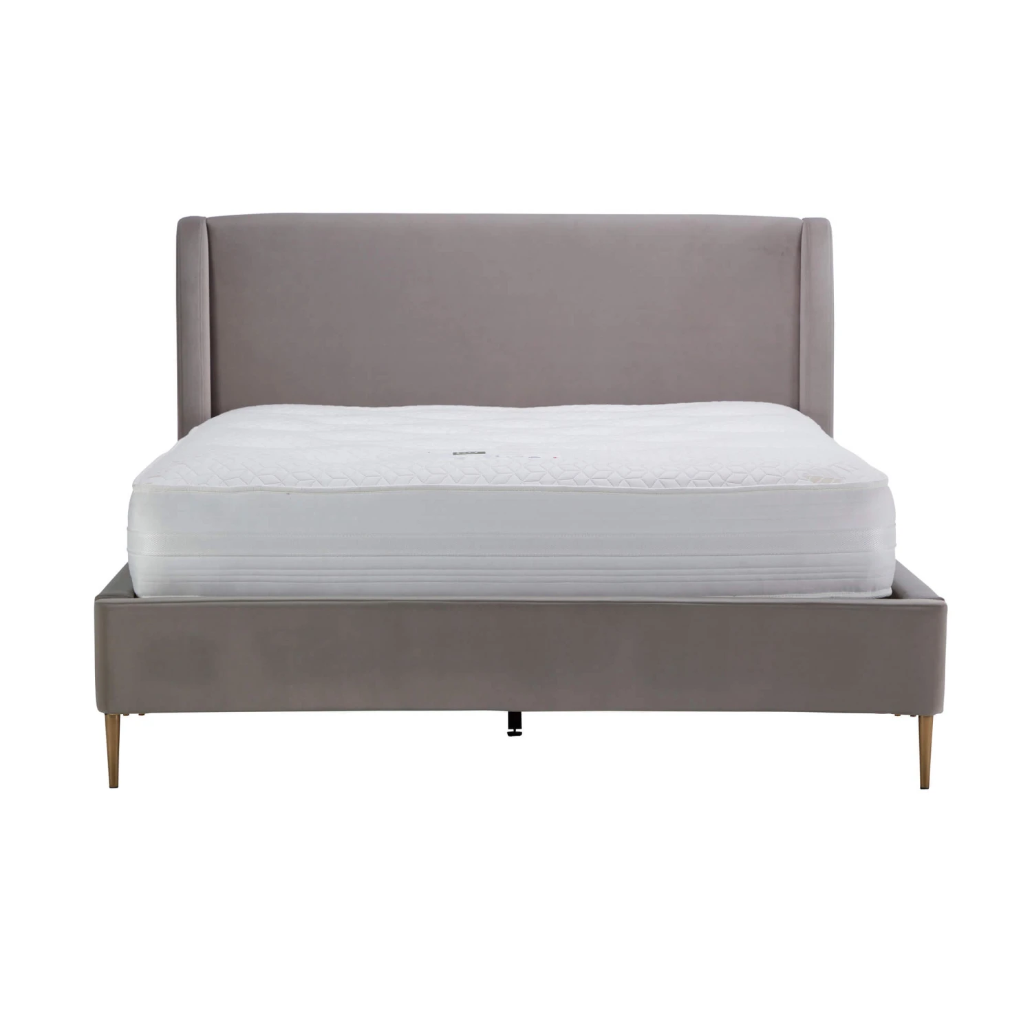 Maria Grey Velvet Fabric 150cm Kingsize Bed Frame 4 Maria Grey Velvet Fabric 150cm Kingsize Bed Frame - Image 2