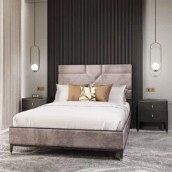Davina Ebony Grey 180cm Superking Bed Frame