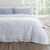 Bianca Soft Washed Frill 220cm X 230cm White Bedspread -Housing Units Store e2456c06c4737718eb12fc37d9a8220a