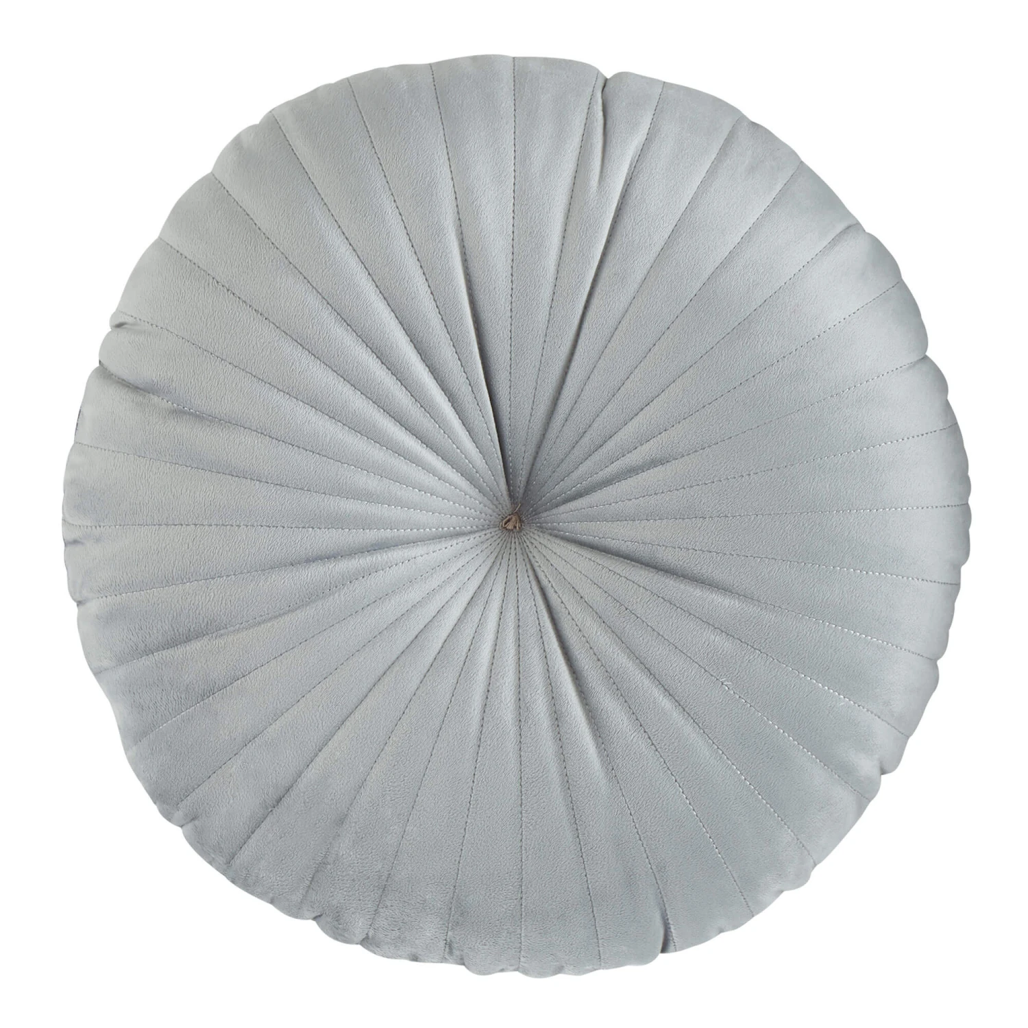 Catherine Lansfield Grey Round Cushion 40cm X 40cm 4 Catherine Lansfield Grey Round Cushion 40cm X 40cm - Image 2