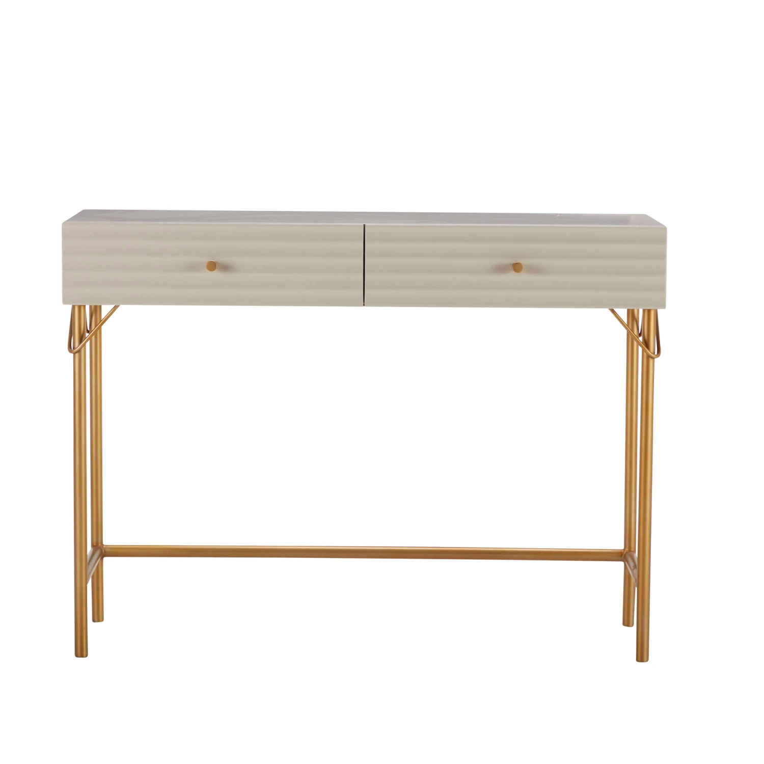 Annette Ivory 2 Drawer Dressing Table 4 Annette Ivory 2 Drawer Dressing Table - Image 2