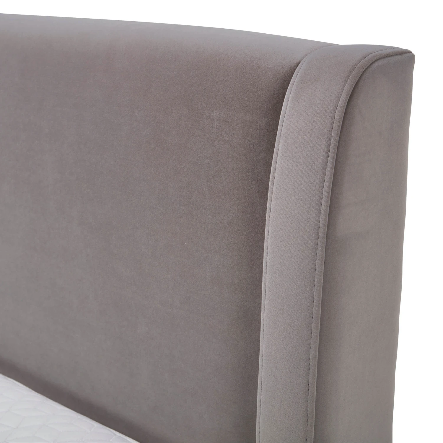Maria Grey Velvet Fabric 150cm Kingsize Bed Frame 5 Maria Grey Velvet Fabric 150cm Kingsize Bed Frame - Image 3