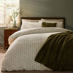 Catherine Lansfield Cosy Spot Cream Single Duvet Set -Housing Units Store e90ae3187c0eb45d7c368c3cb6896f41
