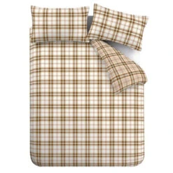 Catherine Lansfield Kelso Check Burnt Orange Duvet Collection -Housing Units Store f0b320eca21b47fd2097c4b00ac3857f