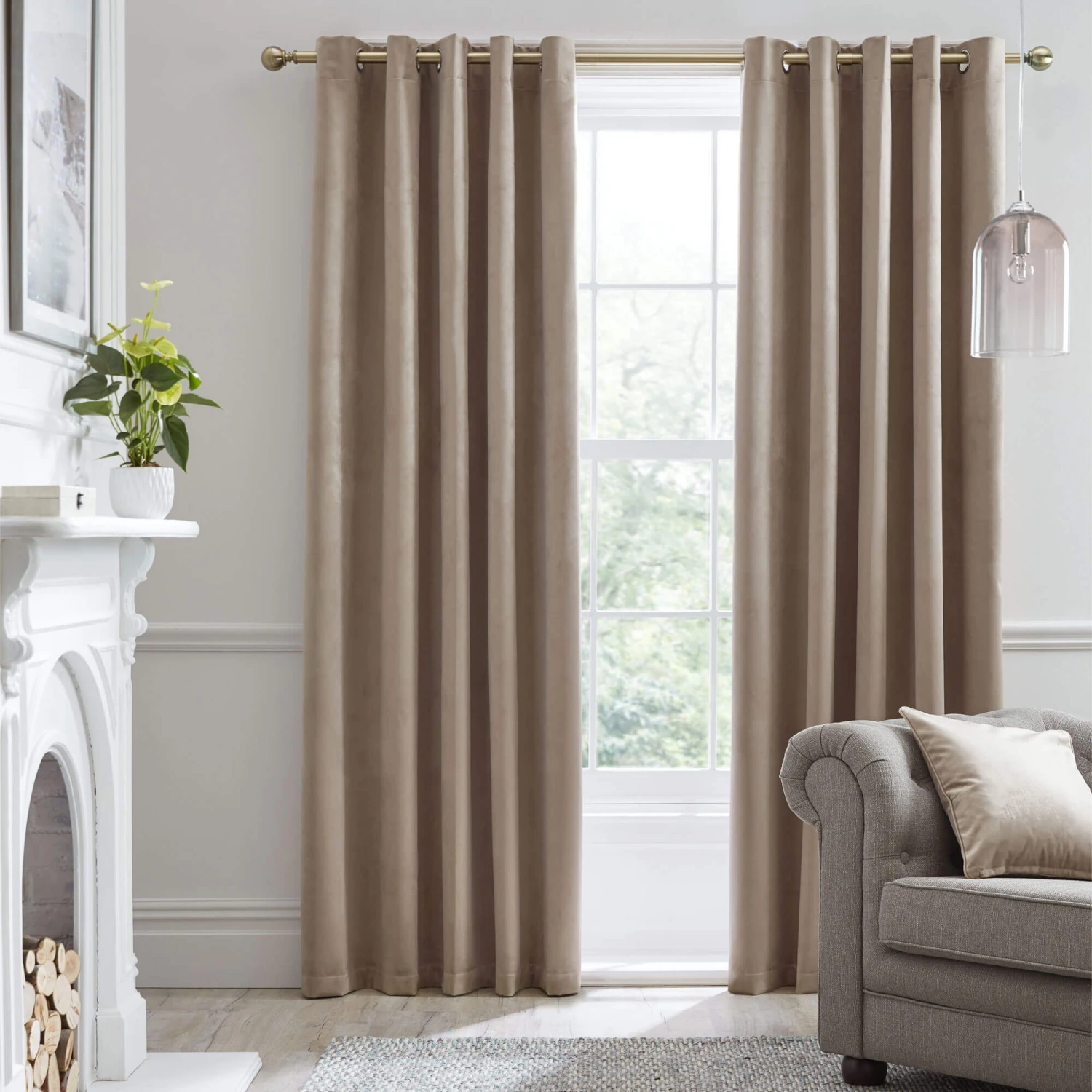 Laurence Llewelyn-Bowen Montrose Linen Blackout Eyelet Curtain Collection 3 Laurence Llewelyn-Bowen Montrose Linen Blackout Eyelet Curtain Collection