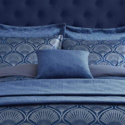 Catherine Lansfield Art Deco Navy Cushion