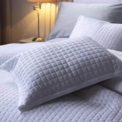 Belledorm Crompton White Quilted Cushion